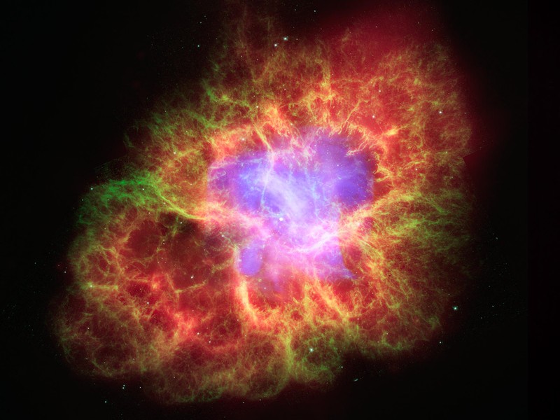 Colorful emission nebula