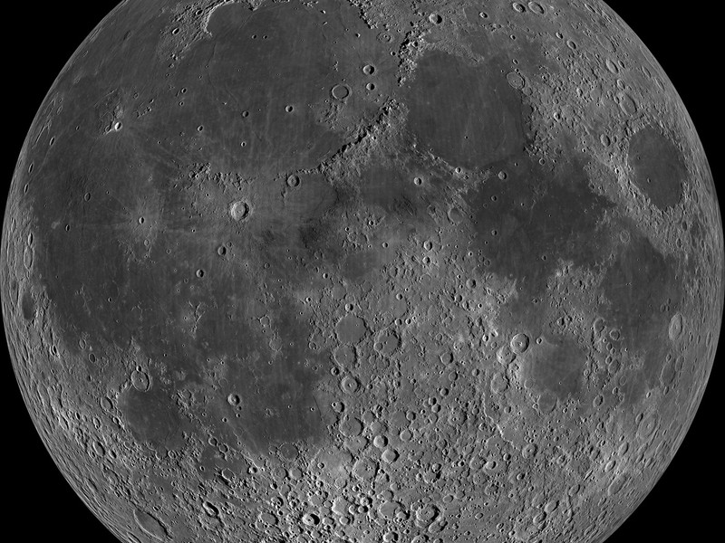 Moon3D showing lunar surface