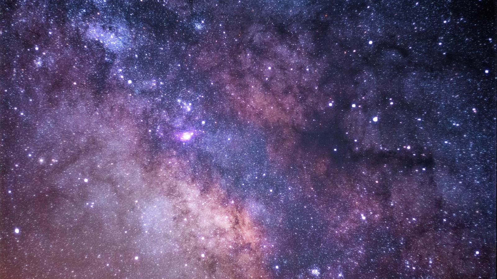 Narrowband nebula image showing distinct emission regions in false colour